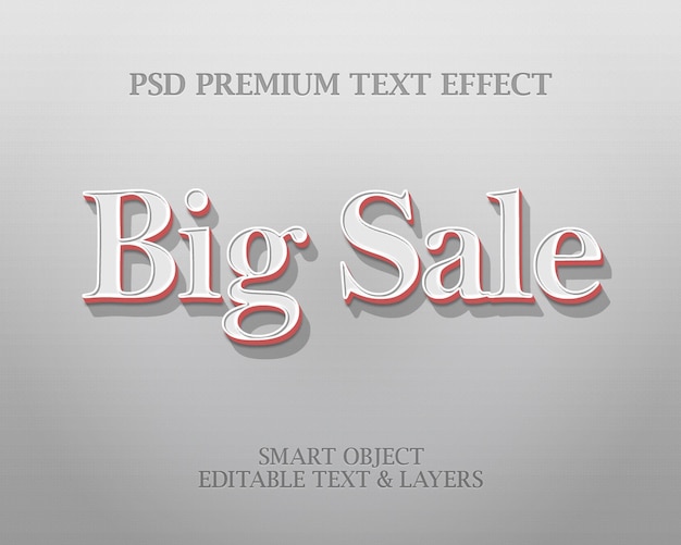 Big Sale Text Effect Design