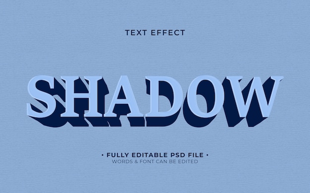 PSD big shadow text effect