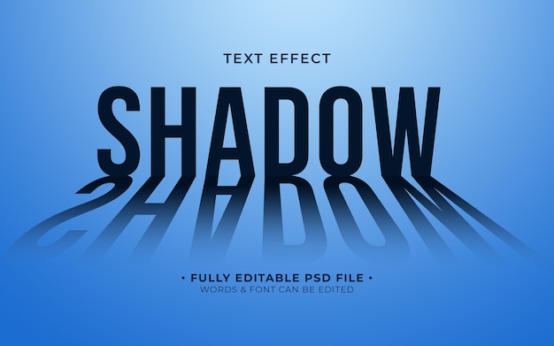 PSD big shadow text effect