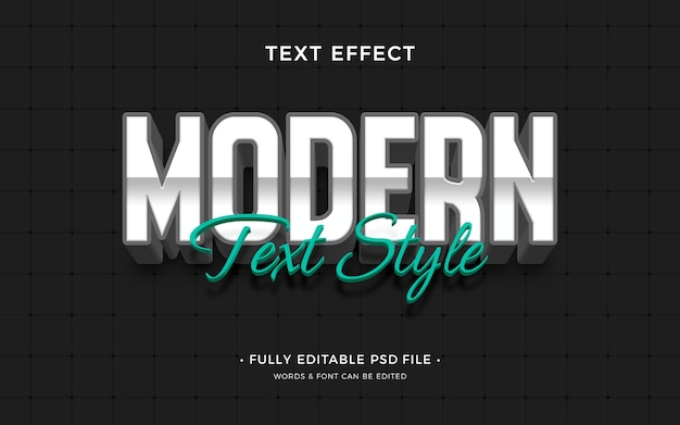 PSD big and small text effect