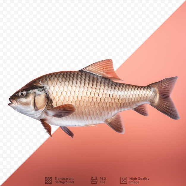 PSD the bighead carp is a freshwater fish on ice