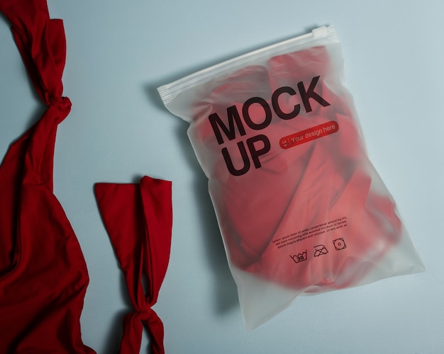 PSD bikini bag mockup design