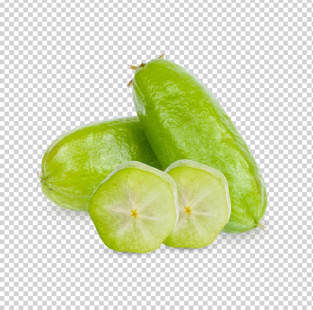 Bilimbi fruit (bilimbing, averrhoa bilimbi linn) geïsoleerd premiun psd
