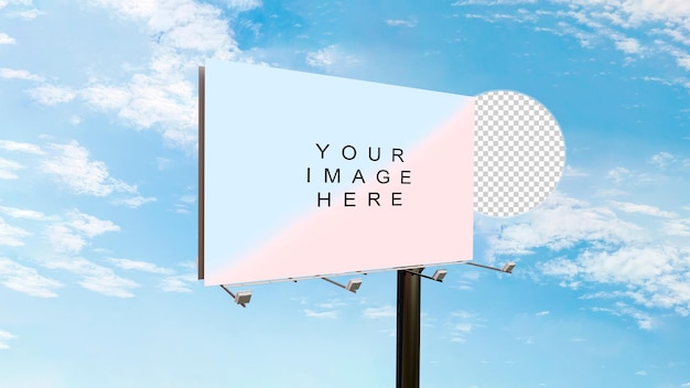 PSD billboard 3d mockup advertising