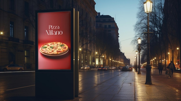 PSD billboard milano milan italy street mockup