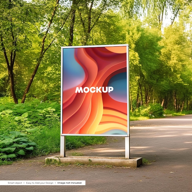 Billboard Mockup in City Park