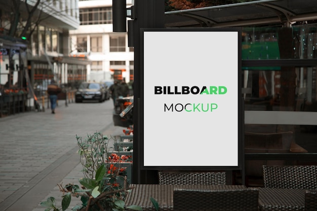 Billboard mockup generator psd template