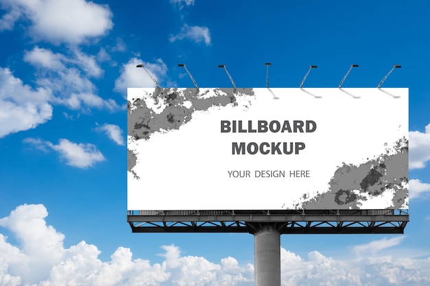 Billboard mockup-ontwerp buitenshuis