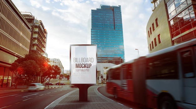 PSD billboard mockup for photoshop