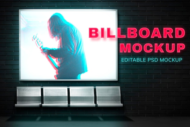 PSD billboard mockup psd