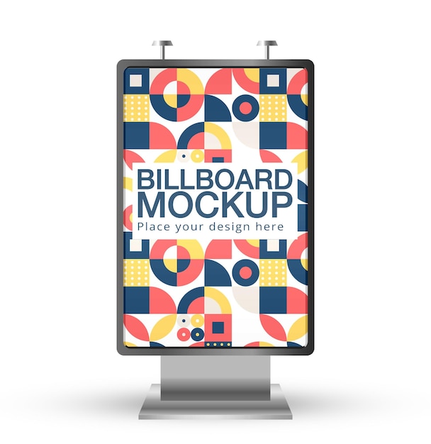 PSD billboard mockup for street advertising billboard mockup