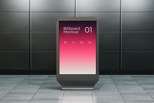Billboard Mockup for Subway and Airport