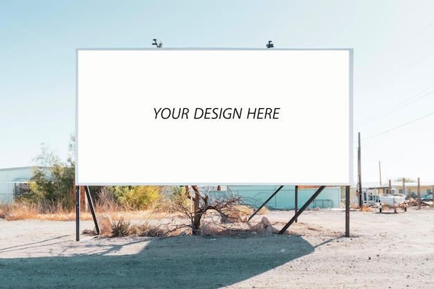 PSD billboard mockup template