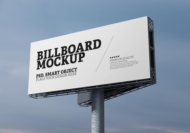 PSD billboard mockup template