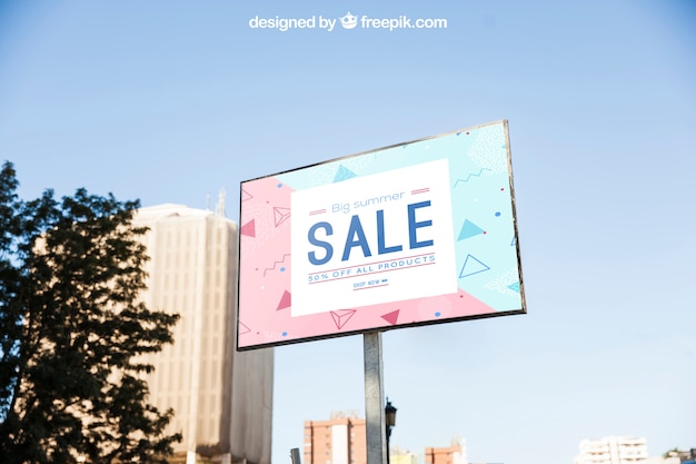 PSD billboard mockup template