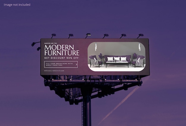 Billboard mockup voor straatreclame billboard mockup