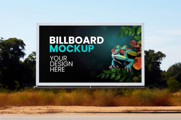 PSD billboard mockup for your design display