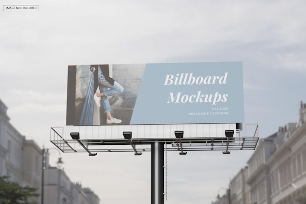 PSD mockup di billboard