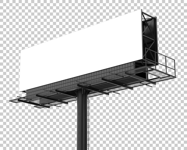 Billboard na przezroczystym tle ilustracja renderowania 3d