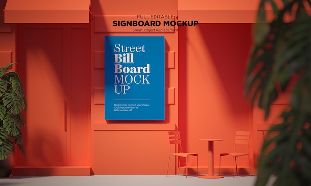 Billboard of uithangbord mockup