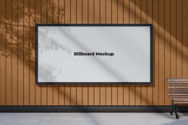 PSD mockup di billboard all'aperto