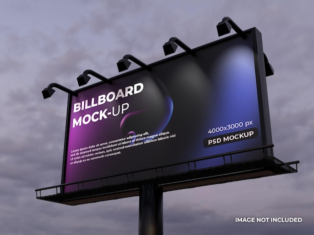 PSD billboard outdoor mockup