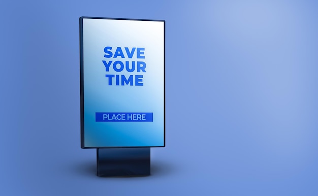 Billboard sign mockup generator psd template