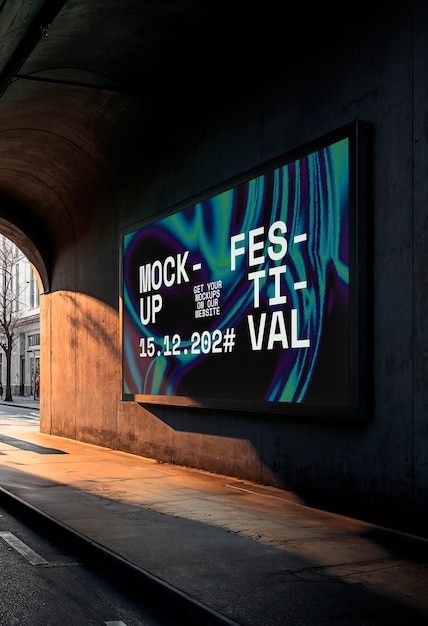 Billboard straat mockup