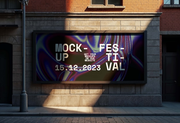 Billboard straat mockup