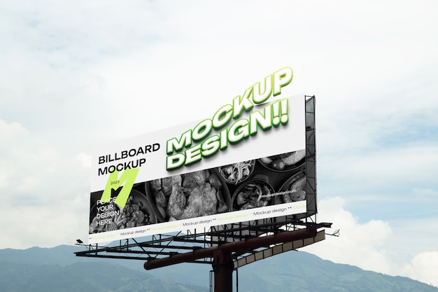 PSD billboard street mockup