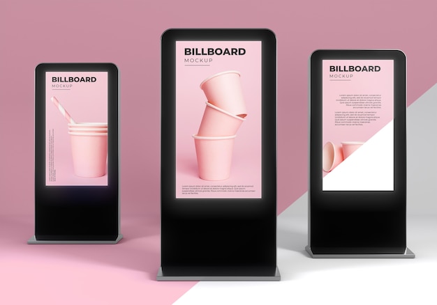 PSD billboard studio mock-up