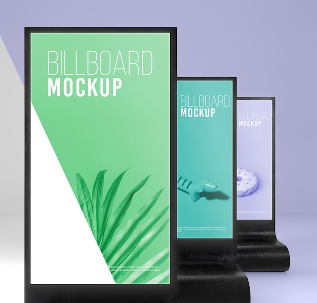 PSD billboard studio mock-up