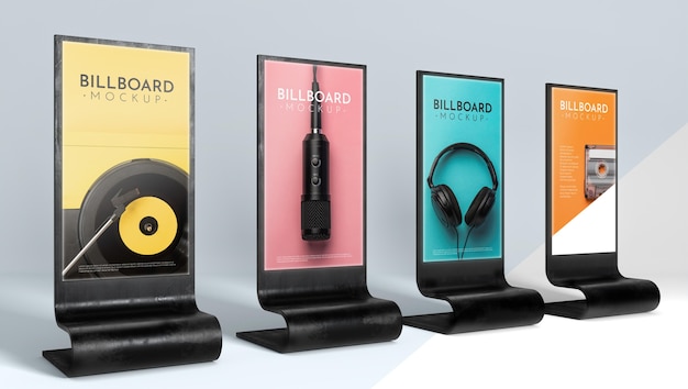 PSD billboard studio mock-up