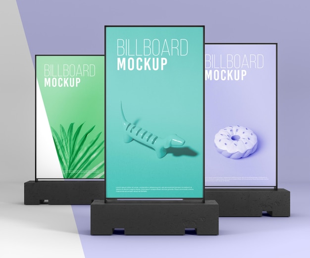 PSD billboard studio mock-up