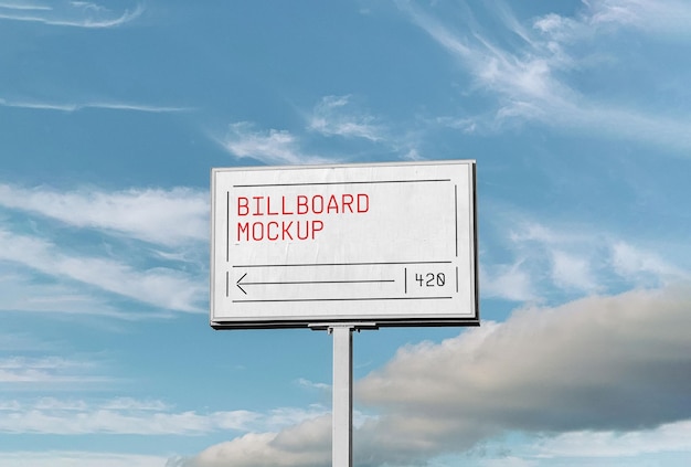 a billboard that says quot bill board up quot on it