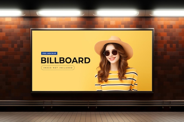 Billboard W Modeli ściany Metra Podziemnego