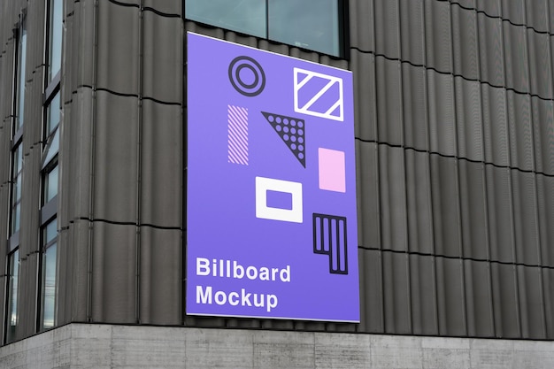 Billboard on Wall Mockup