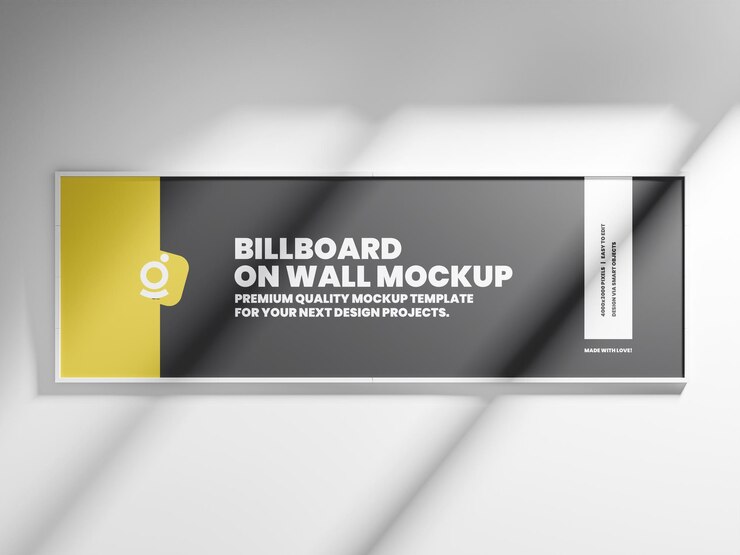 PSD billboard wall mockup