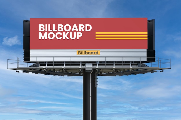 Billboard widok z przodu makieta szablon premium