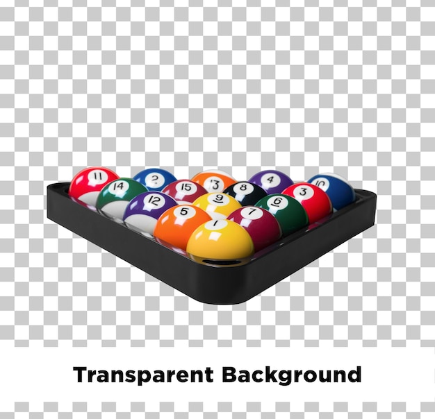 Billiards ball transparent background