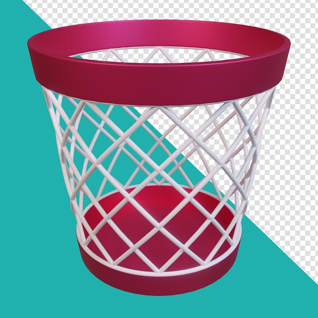 PSD bin icon 3d render illustration