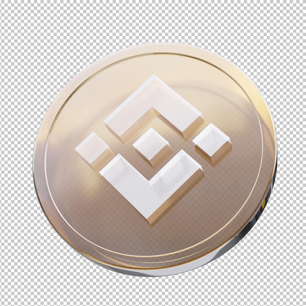 Binance coin 3d illustration