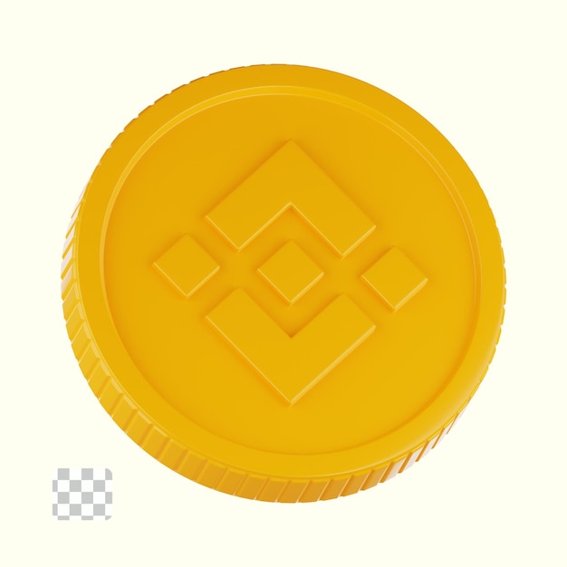 PSD binance moneta ilustracja 3d