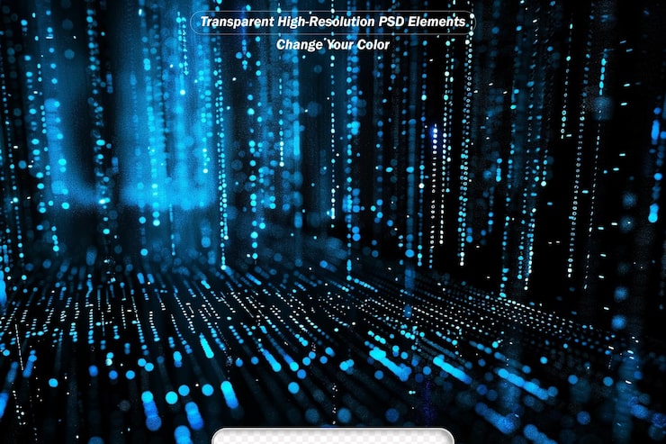 PSD 바이너리 코드 배경 모션 바이너리 데이터 컴퓨터 데이터 해킹 기술