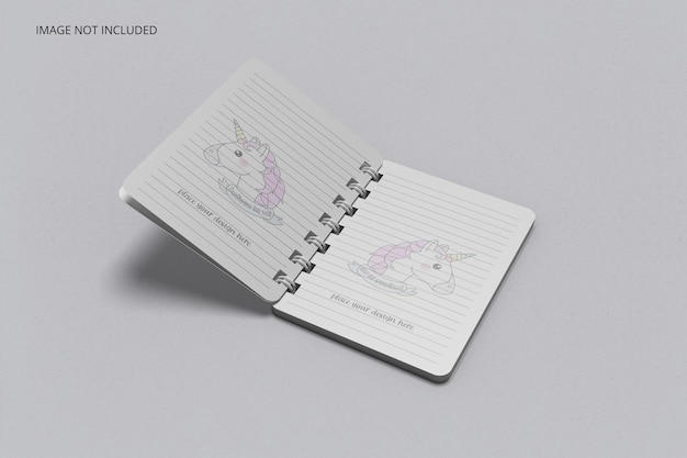 Mockup di quaderno raccoglitore