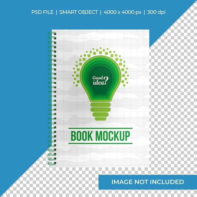 Binder schetsboek mockup