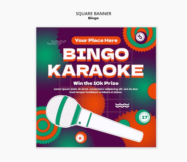 bingo template design