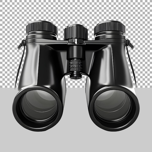 PSD binoculars on transparent background ai generated