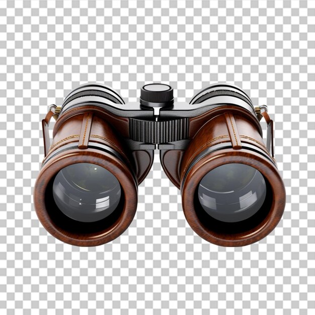 PSD binoculars on transparent background