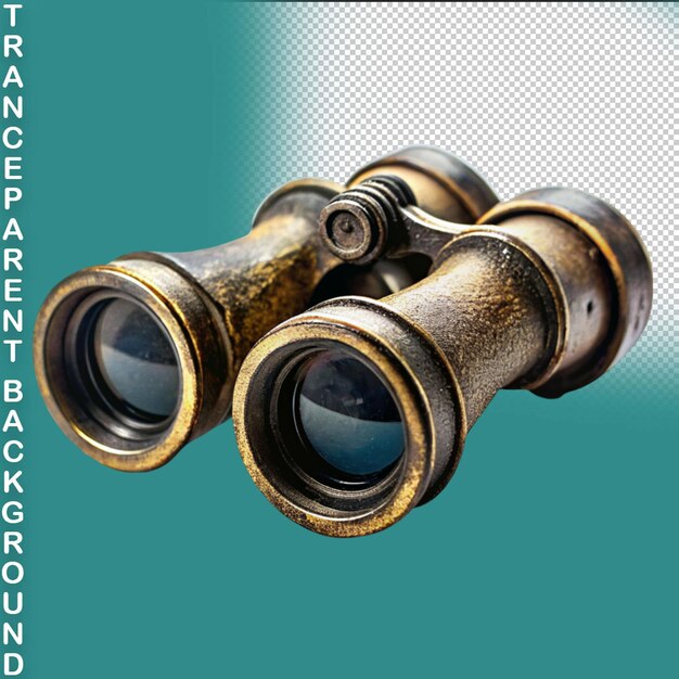 PSD binoculars on transparent background